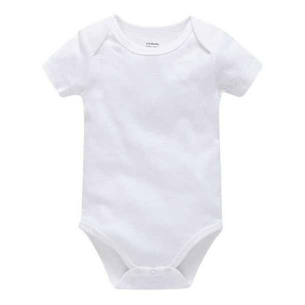 Golden Girls Newborn Baby Cotton Shortsleeve Bodysuits Jumpsuits White 